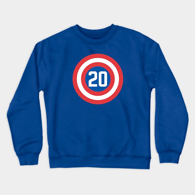 USA #20 Crewneck Sweatshirt by Ryan Wood Studios